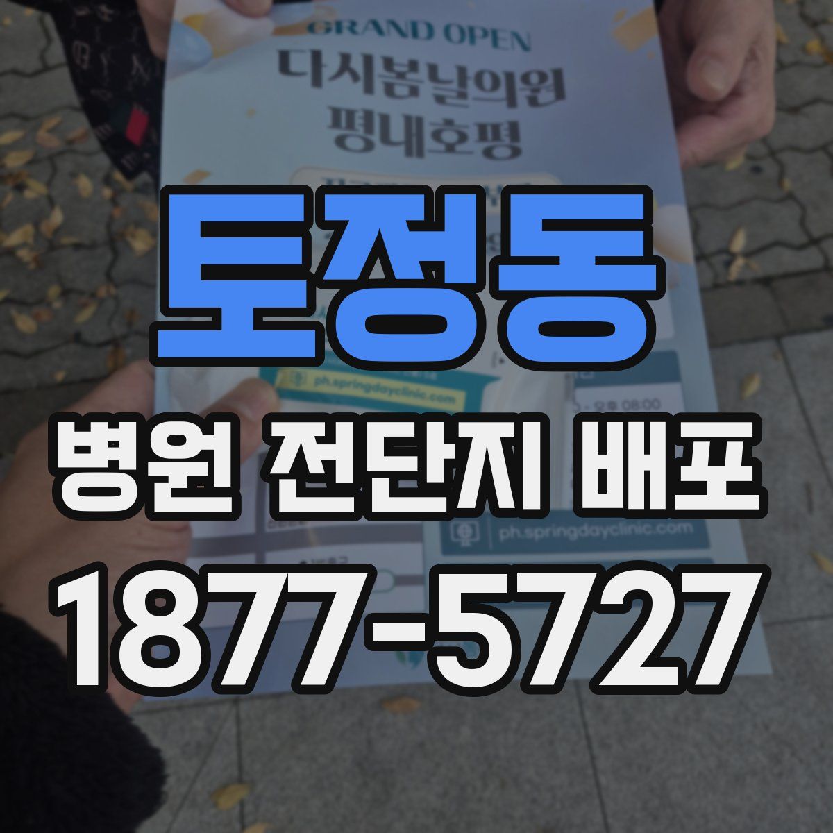 토정동 병원 전단지 배포