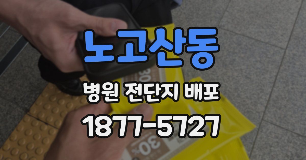 노고산동 병원 전단지 배포