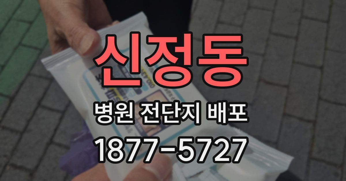 신정동 병원 전단지 배포