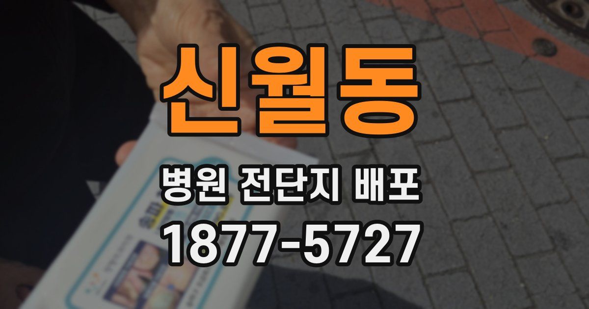 신월동 병원 전단지 배포