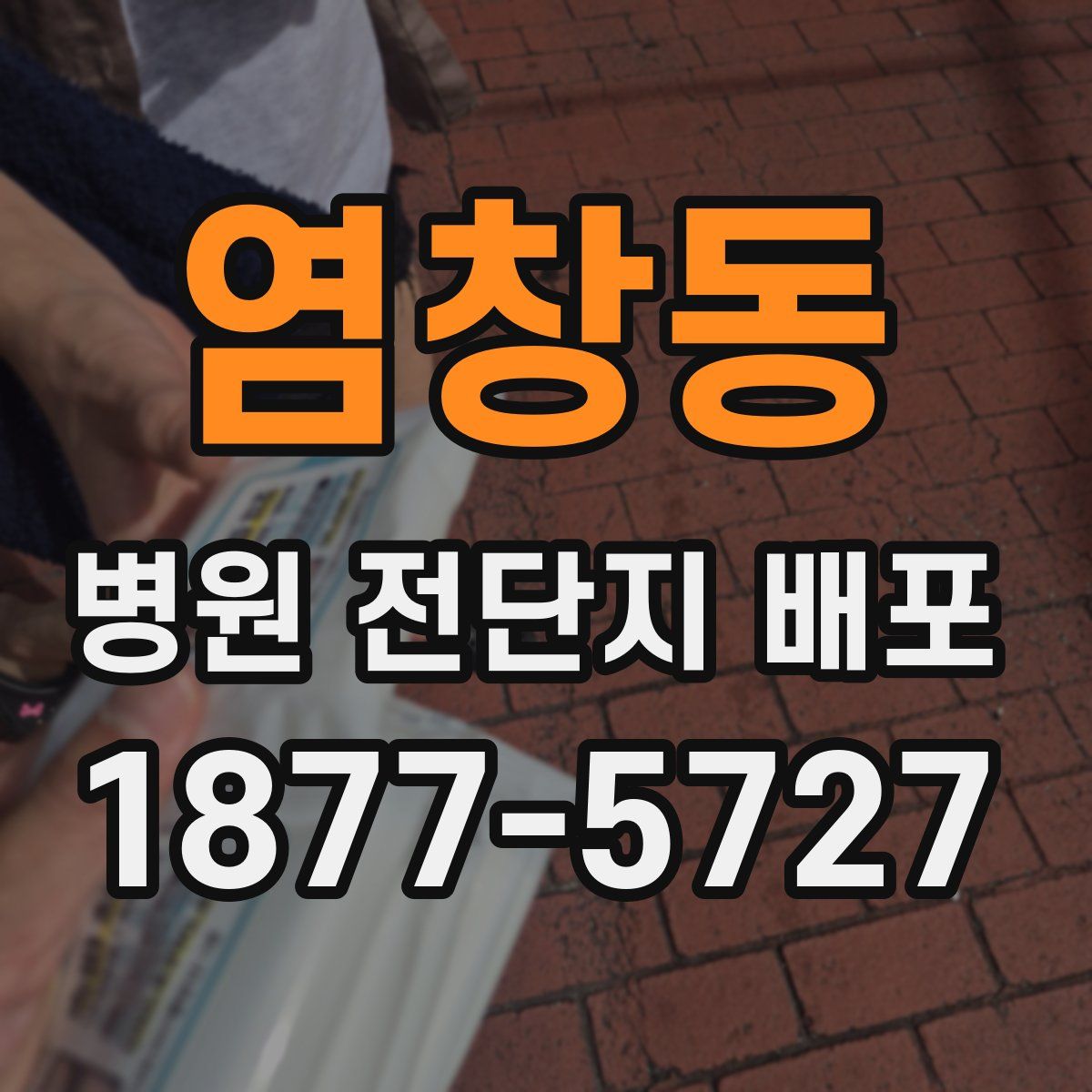 염창동 병원 전단지 배포