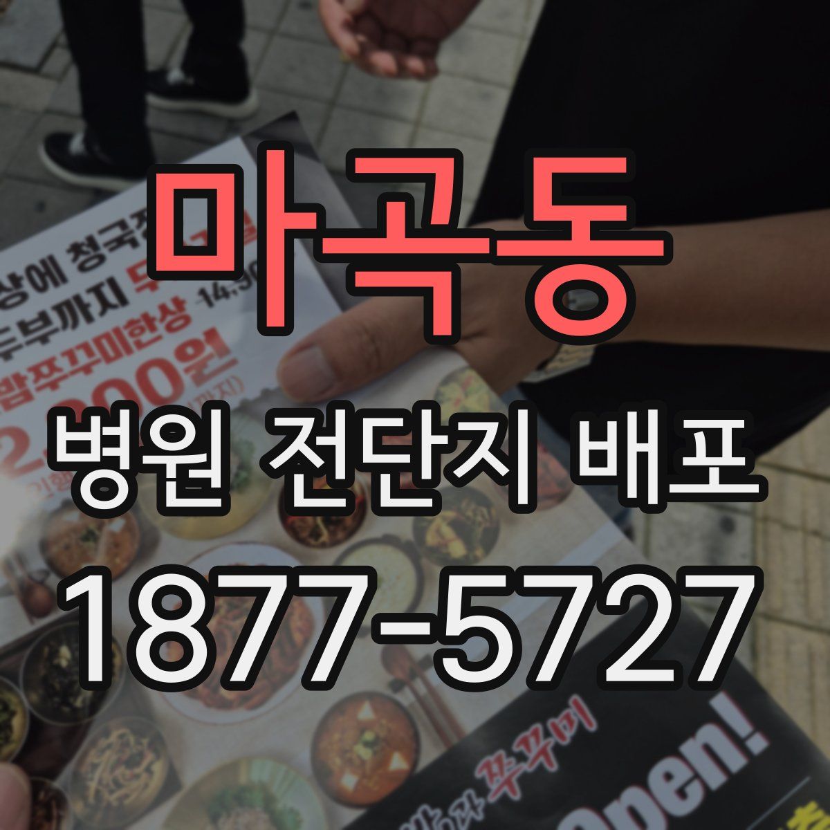 마곡동 병원 전단지 배포