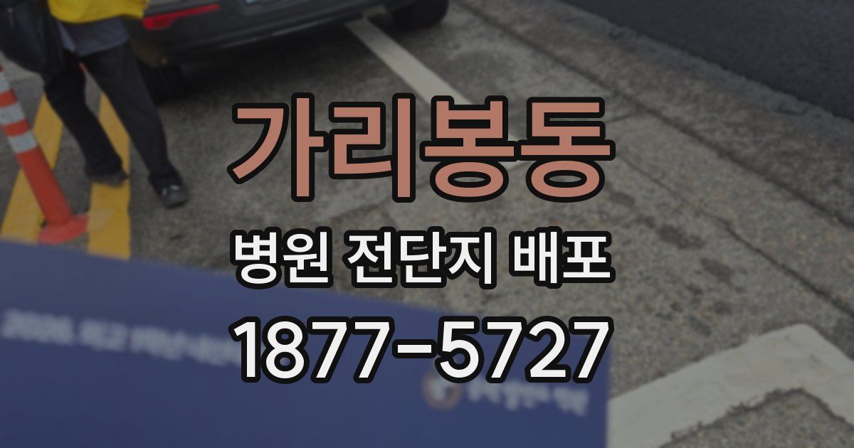 가리봉동 병원 전단지 배포