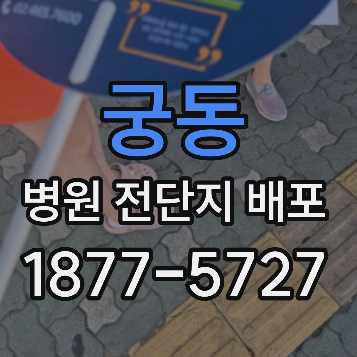 궁동 병원 전단지 배포