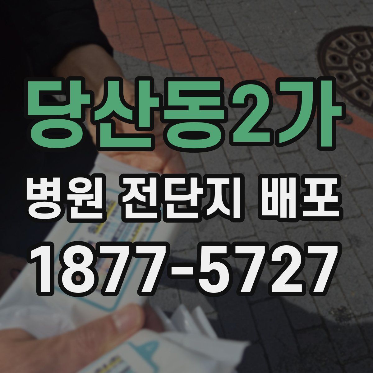 당산동2가 병원 전단지 배포