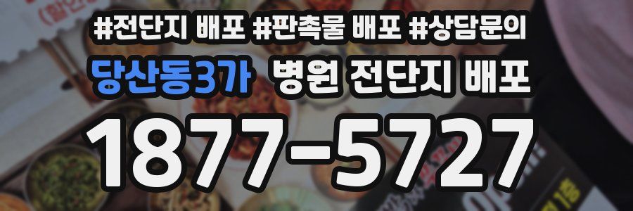당산동3가 병원 전단지 배포