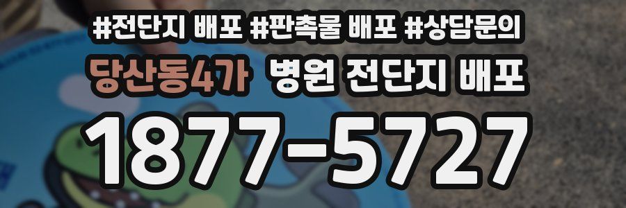 당산동4가 병원 전단지 배포