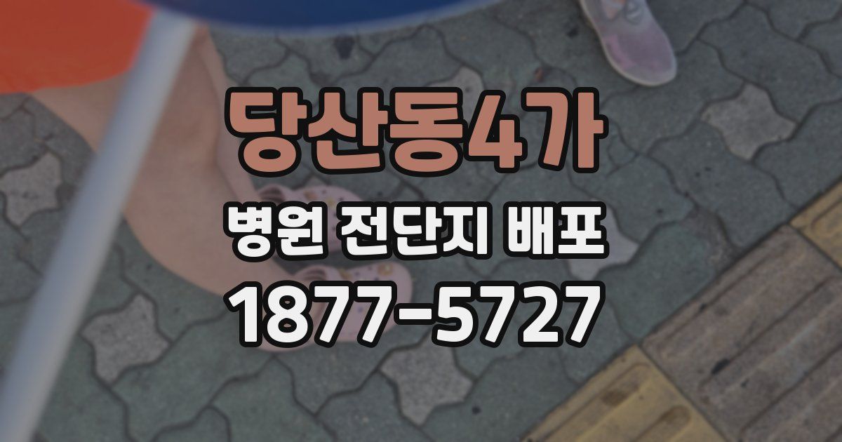 당산동4가 병원 전단지 배포