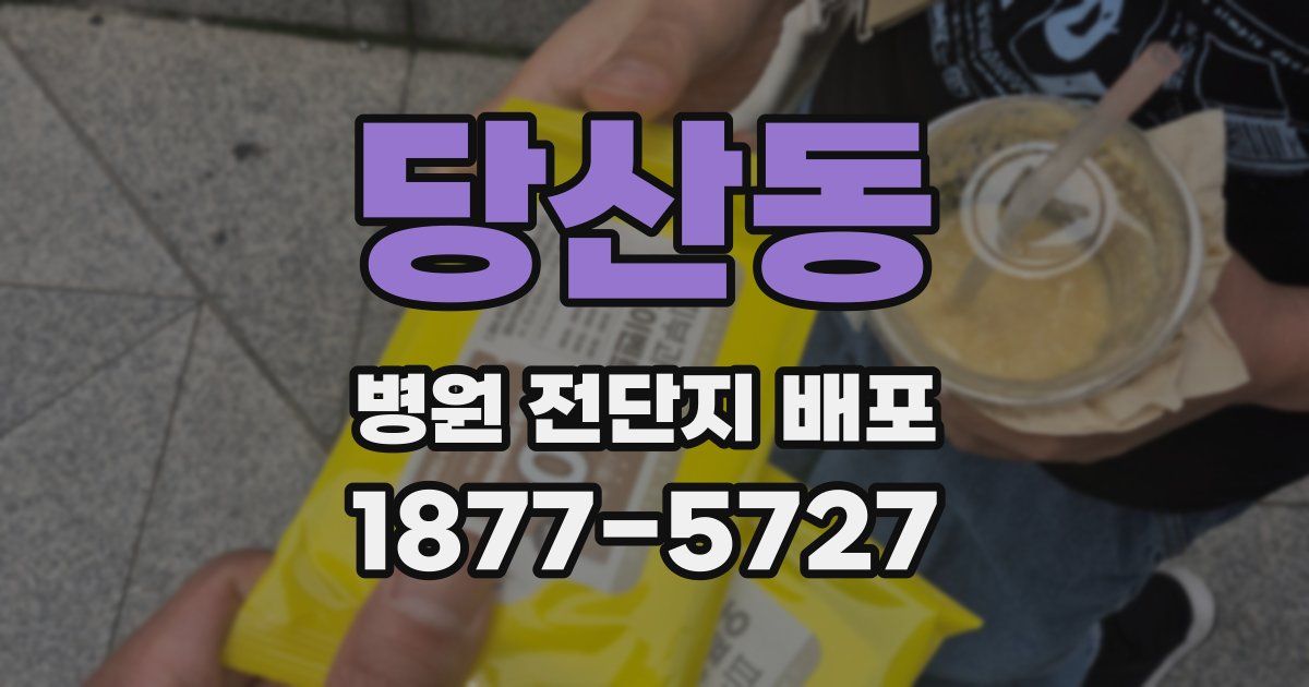 당산동 병원 전단지 배포