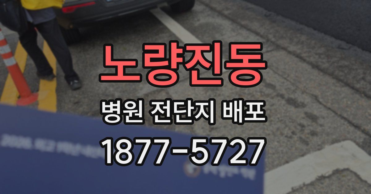 노량진동 병원 전단지 배포