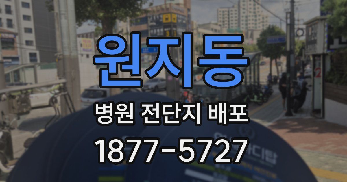 원지동 병원 전단지 배포