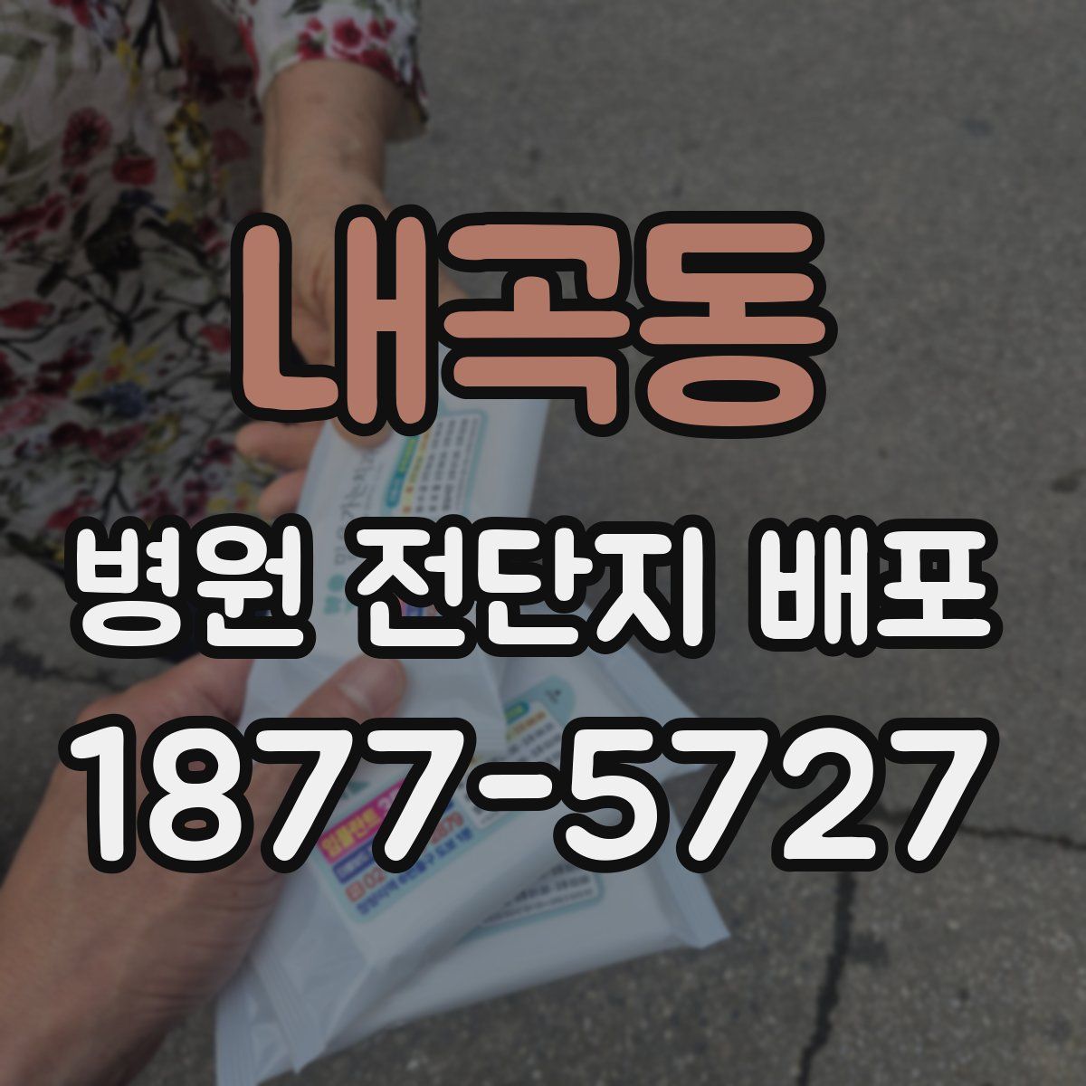 내곡동 병원 전단지 배포