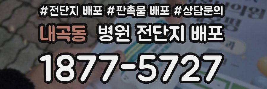 내곡동 병원 전단지 배포