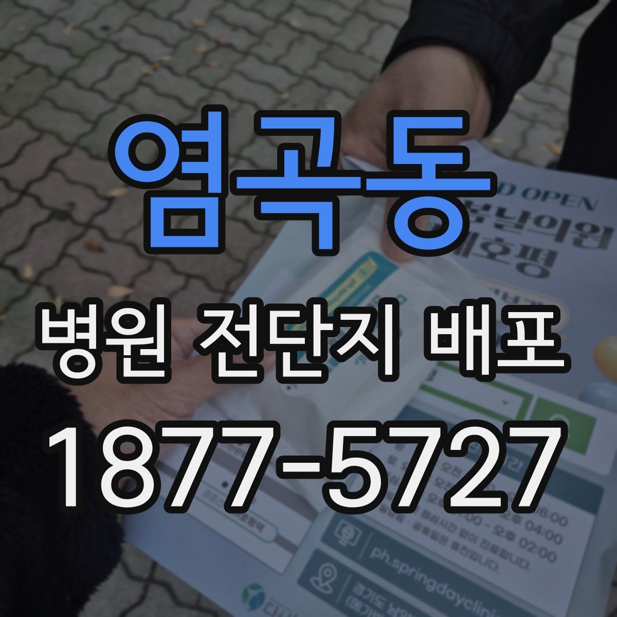 염곡동 병원 전단지 배포