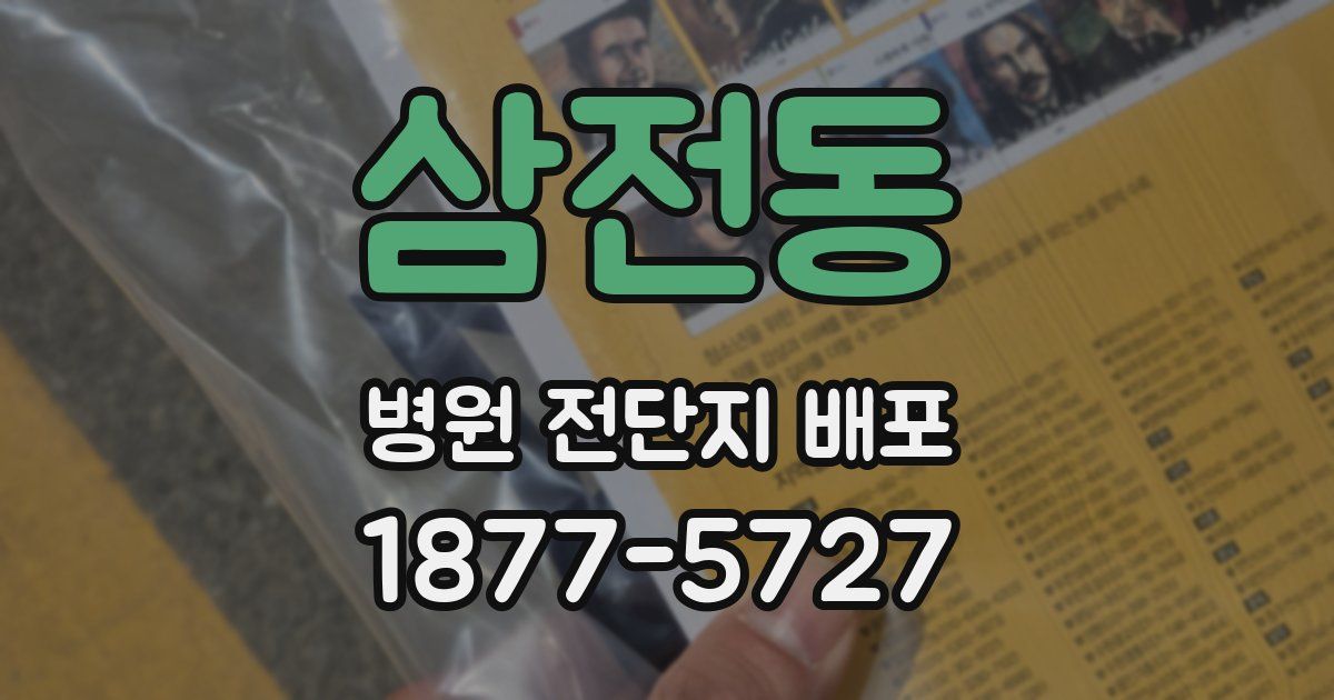 삼전동 병원 전단지 배포