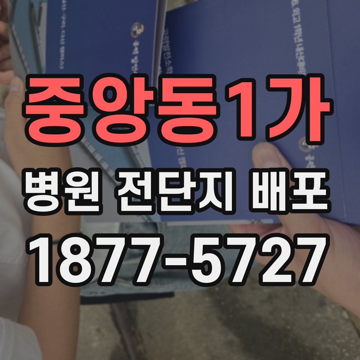 중앙동1가 병원 전단지 배포