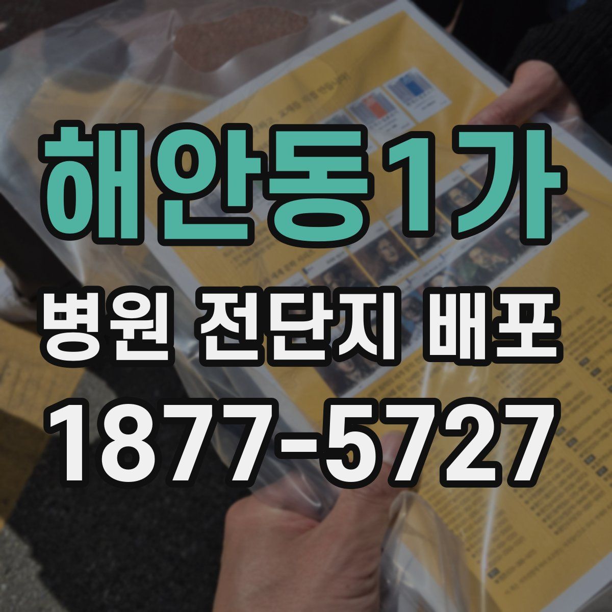 해안동1가 병원 전단지 배포