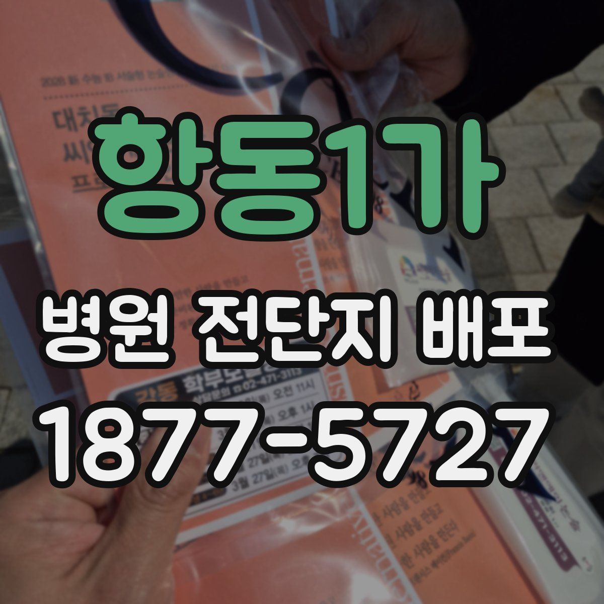 항동1가 병원 전단지 배포