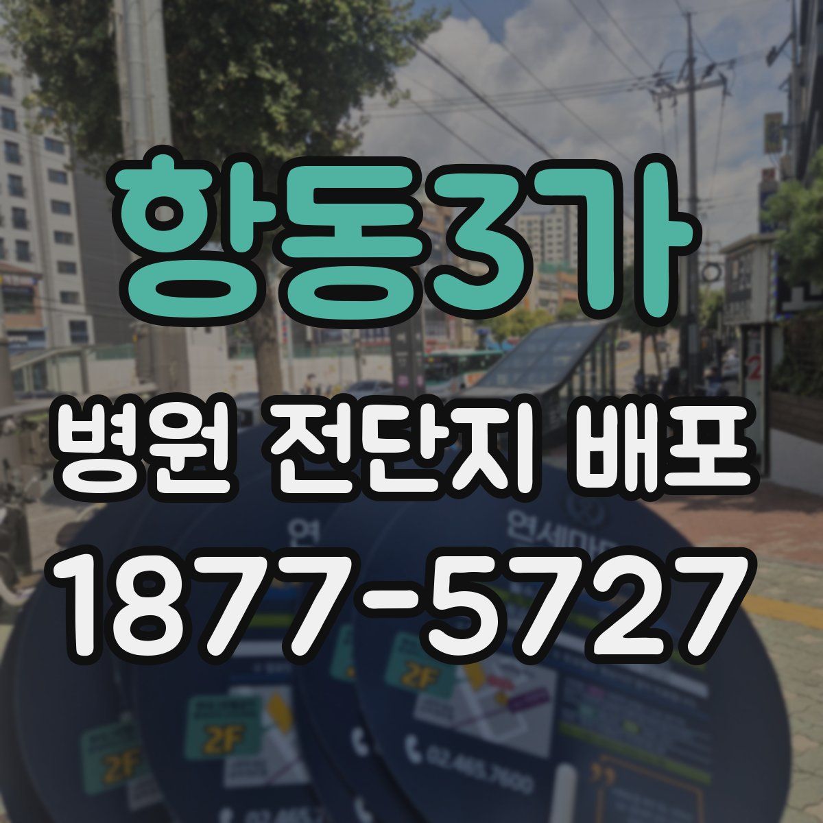 항동3가 병원 전단지 배포