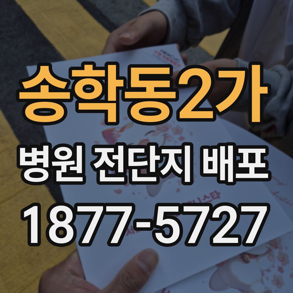 송학동2가 병원 전단지 배포