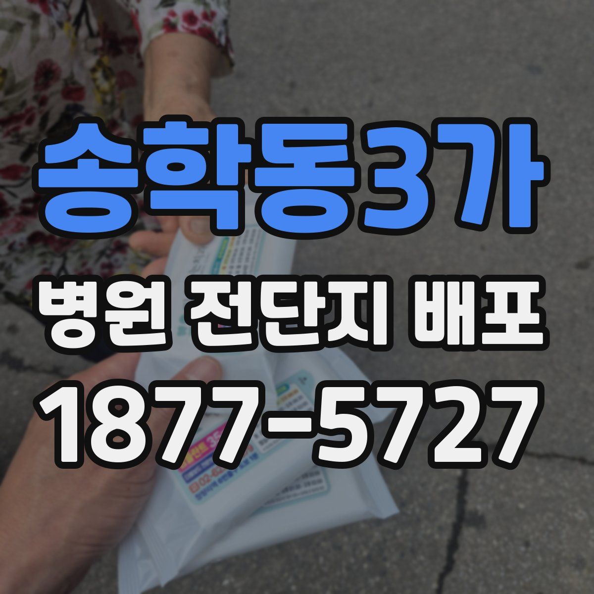 송학동3가 병원 전단지 배포
