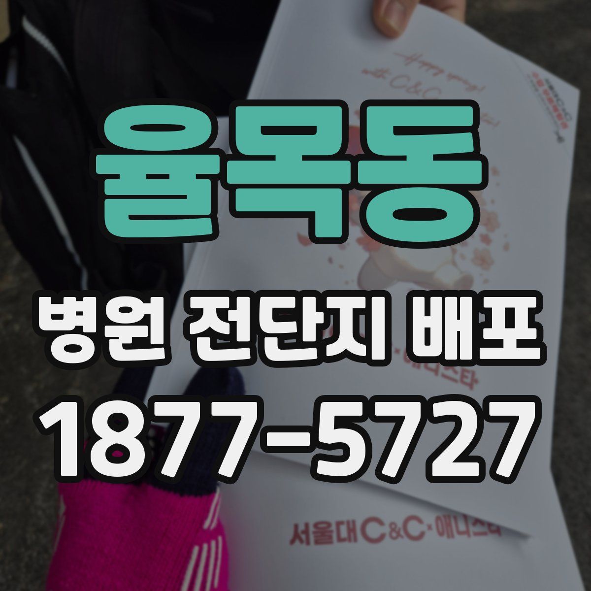 율목동 병원 전단지 배포
