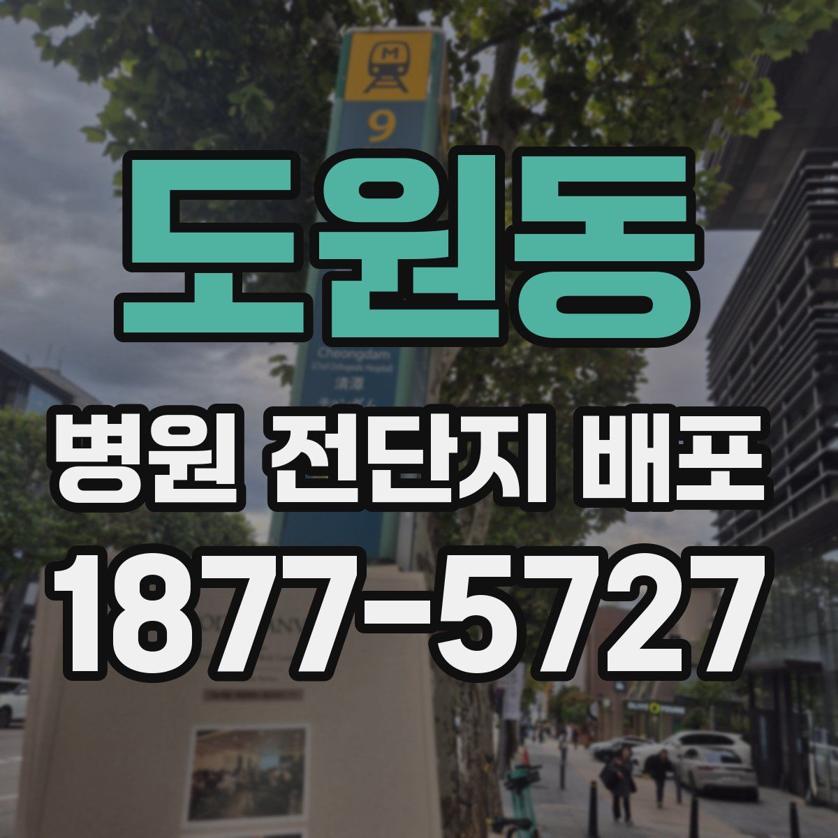 도원동 병원 전단지 배포