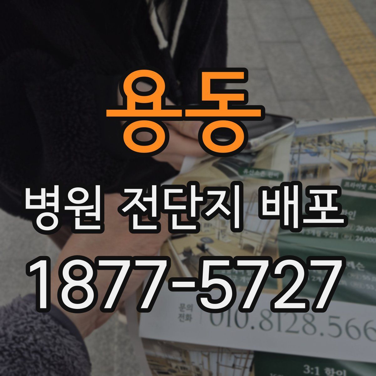 용동 병원 전단지 배포
