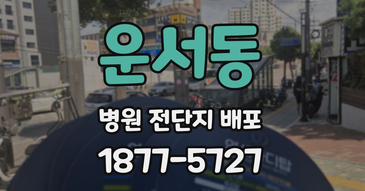 운서동 병원 전단지 배포