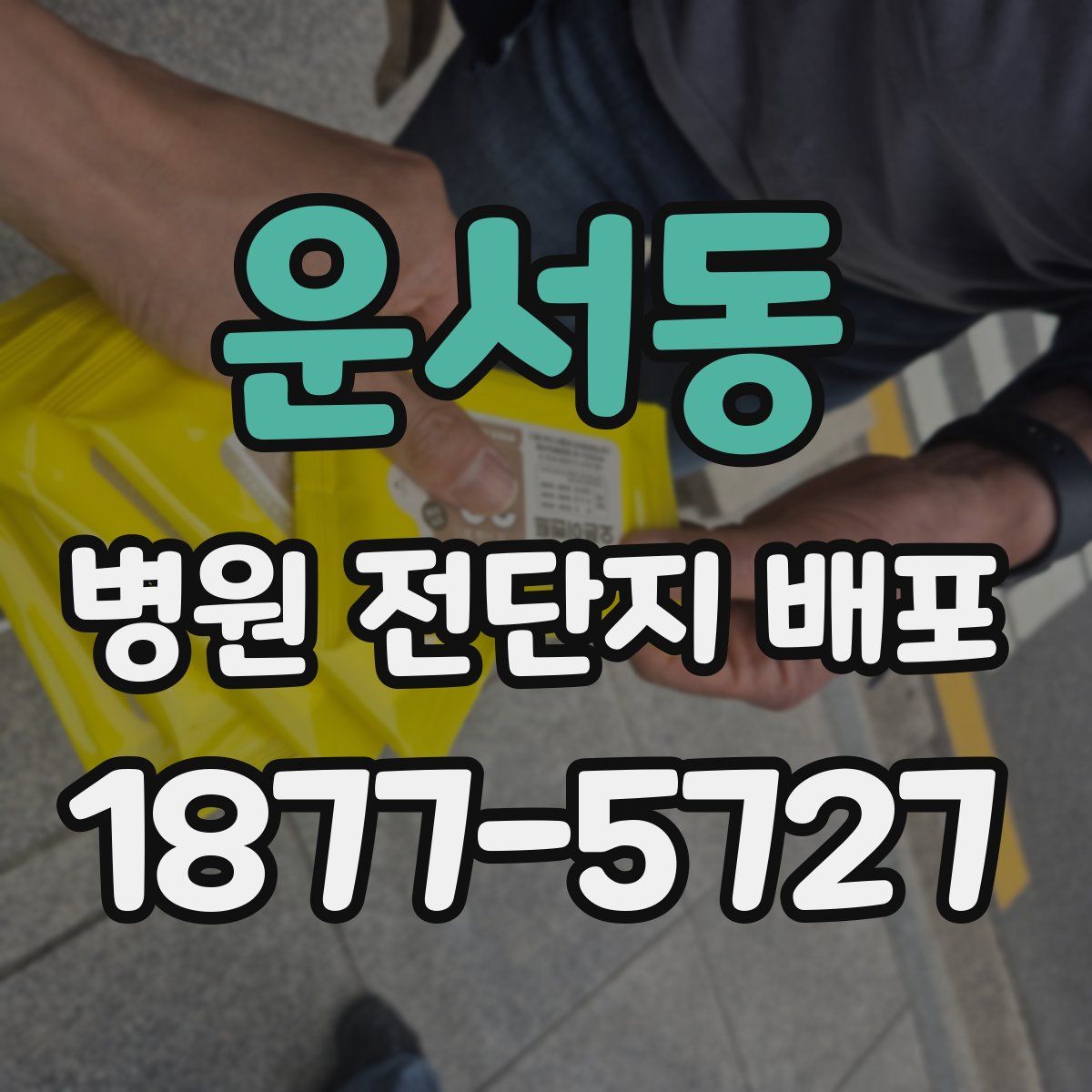 운서동 병원 전단지 배포