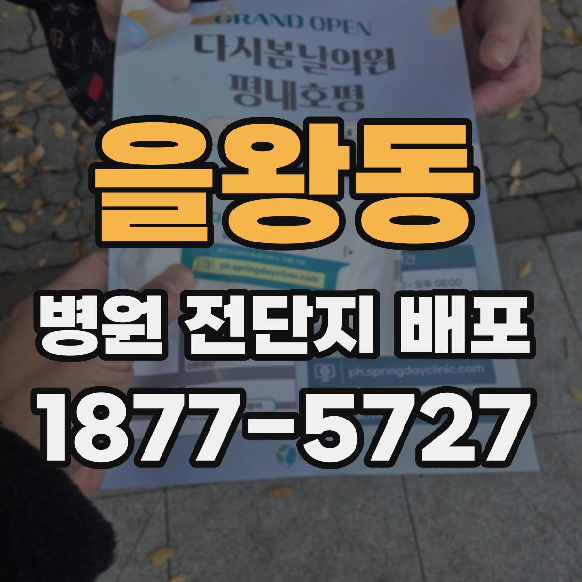 을왕동 병원 전단지 배포