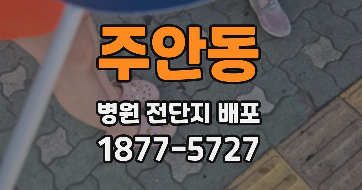 주안동 병원 전단지 배포