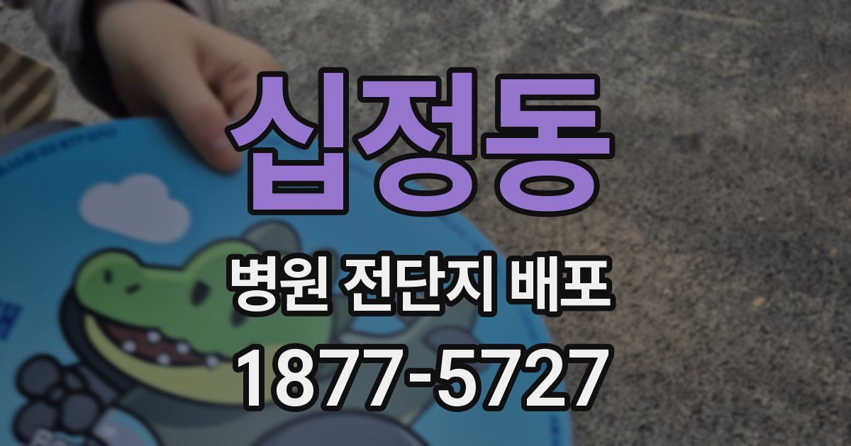십정동 병원 전단지 배포