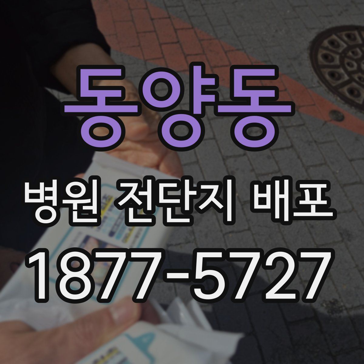 동양동 병원 전단지 배포