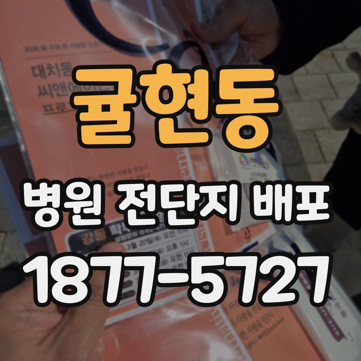 귤현동 병원 전단지 배포