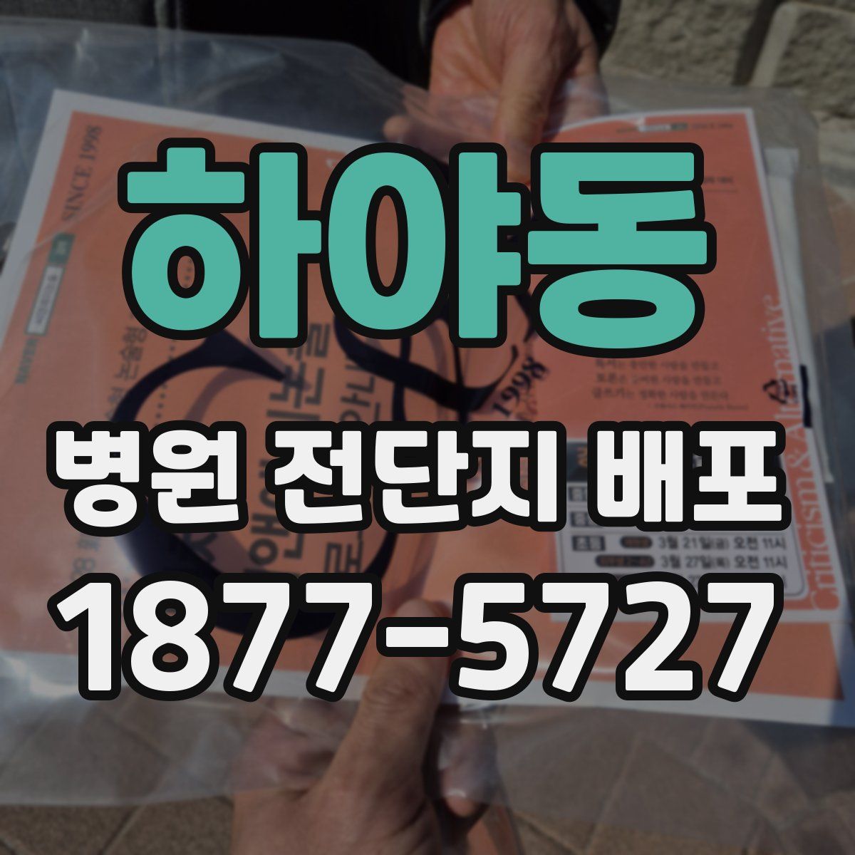 하야동 병원 전단지 배포