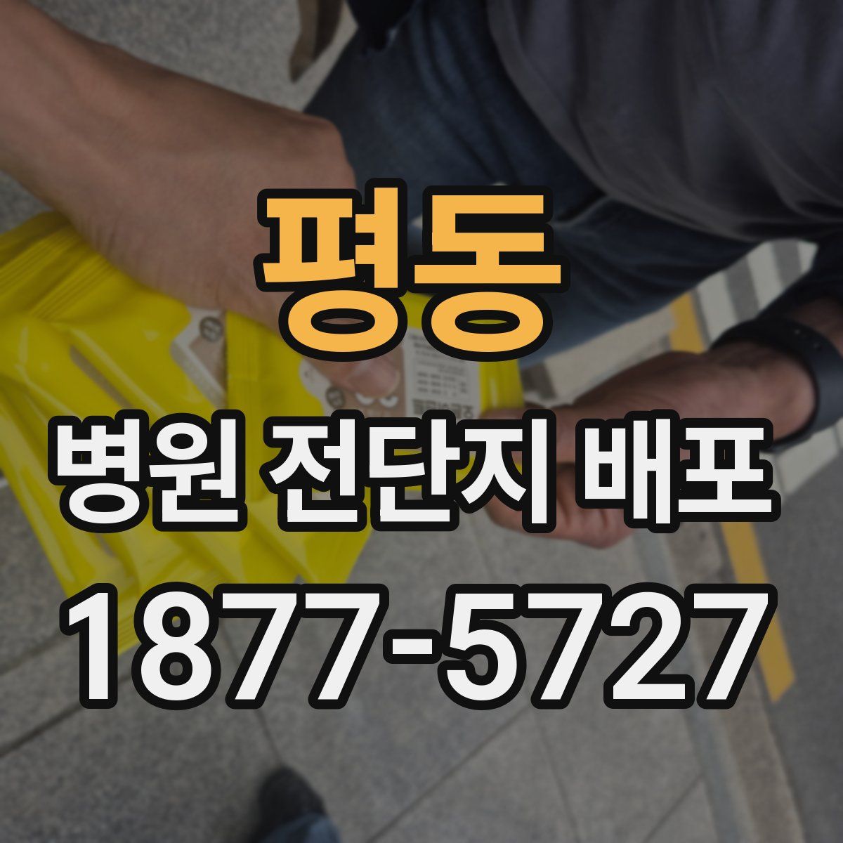 평동 병원 전단지 배포