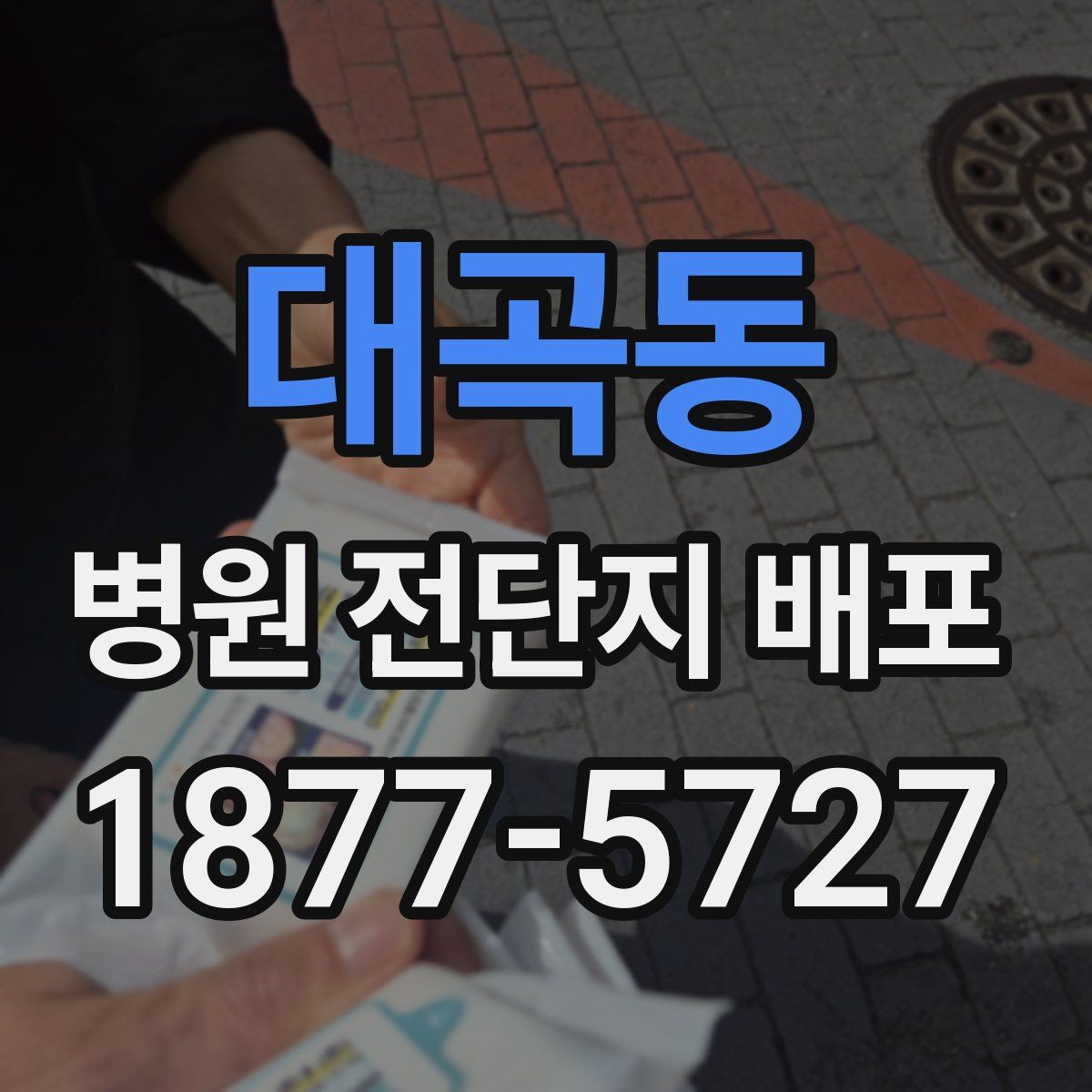 대곡동 병원 전단지 배포