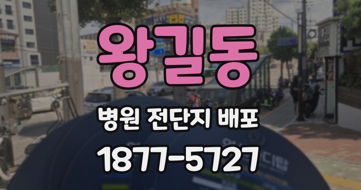 왕길동 병원 전단지 배포