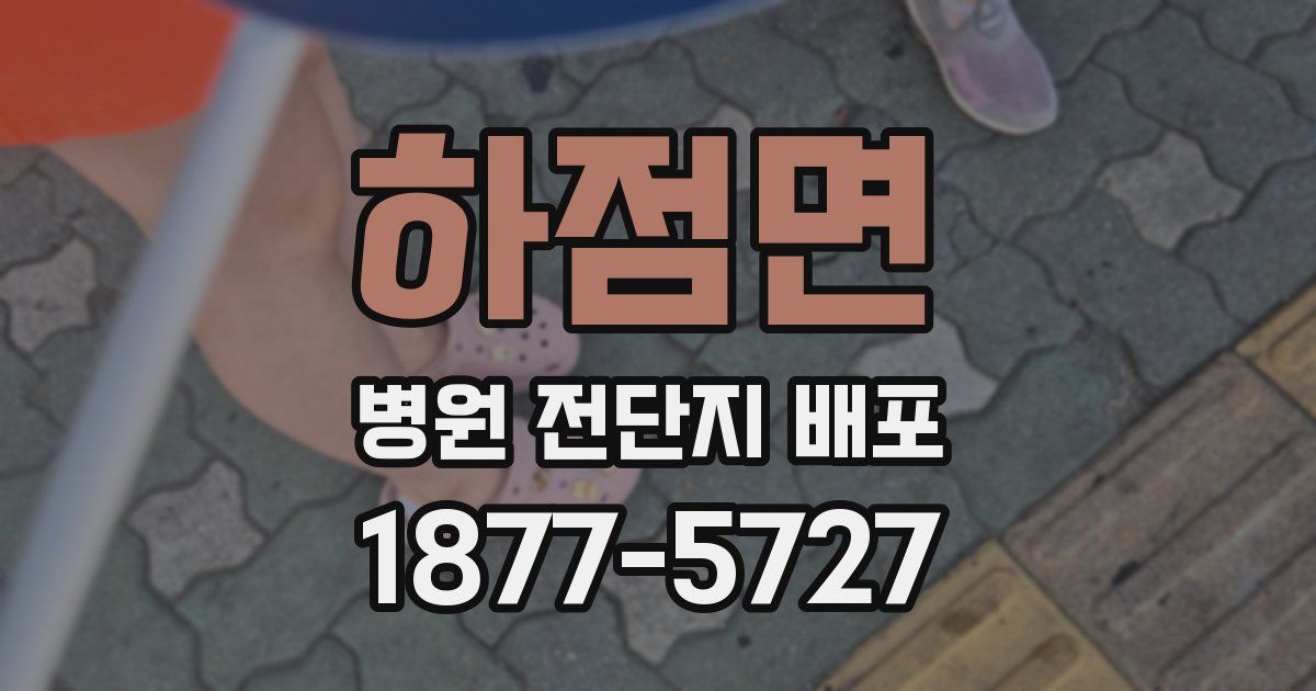 하점면 병원 전단지 배포