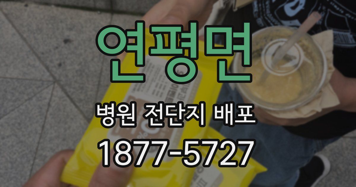 연평면 병원 전단지 배포