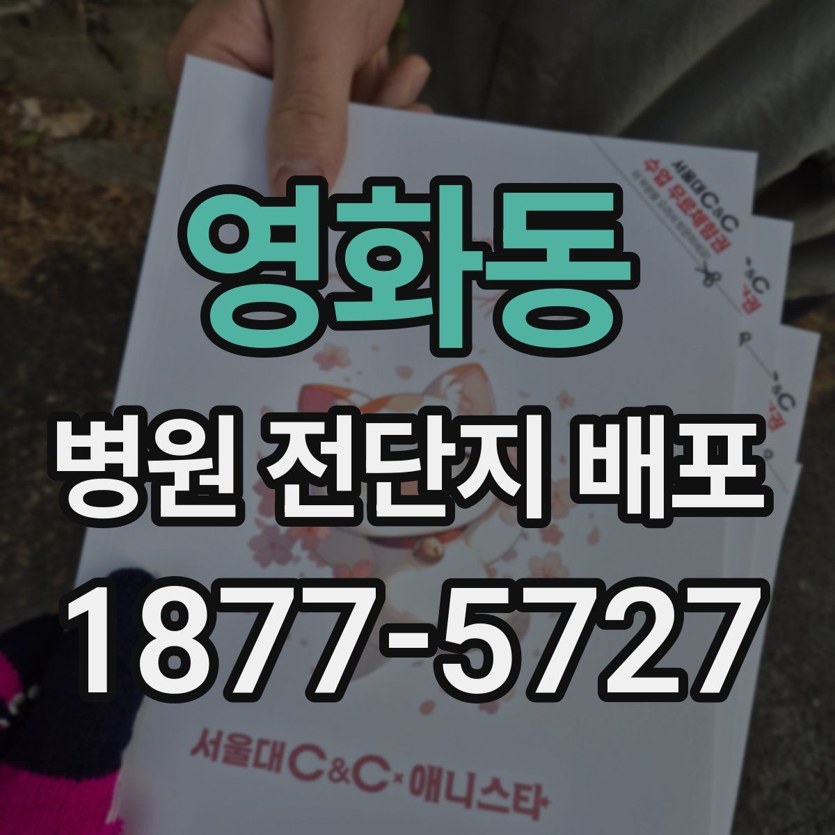 영화동 병원 전단지 배포