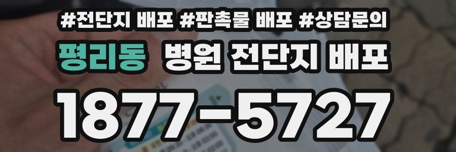 평리동 병원 전단지 배포