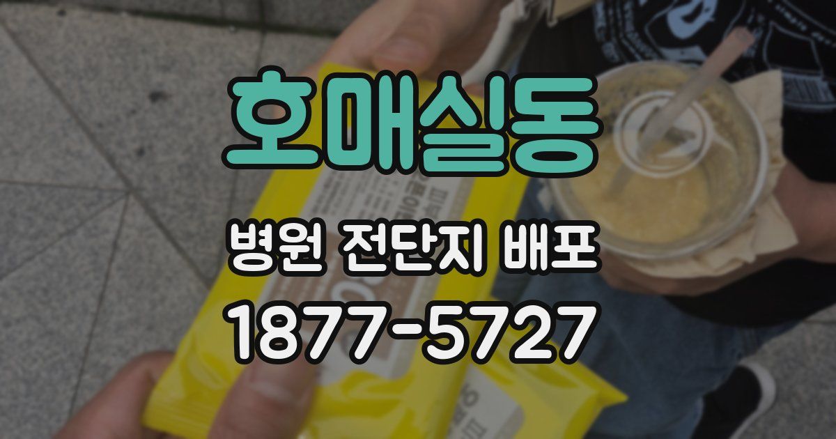 호매실동 병원 전단지 배포