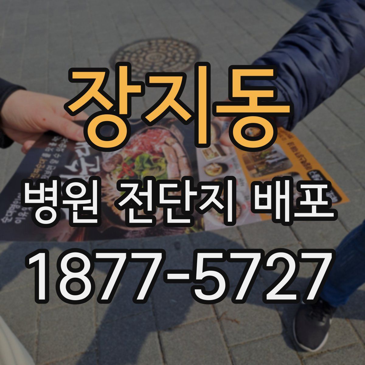 장지동 병원 전단지 배포