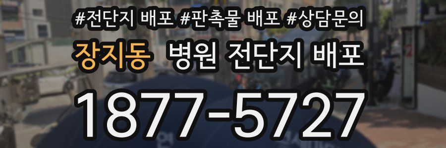 장지동 병원 전단지 배포