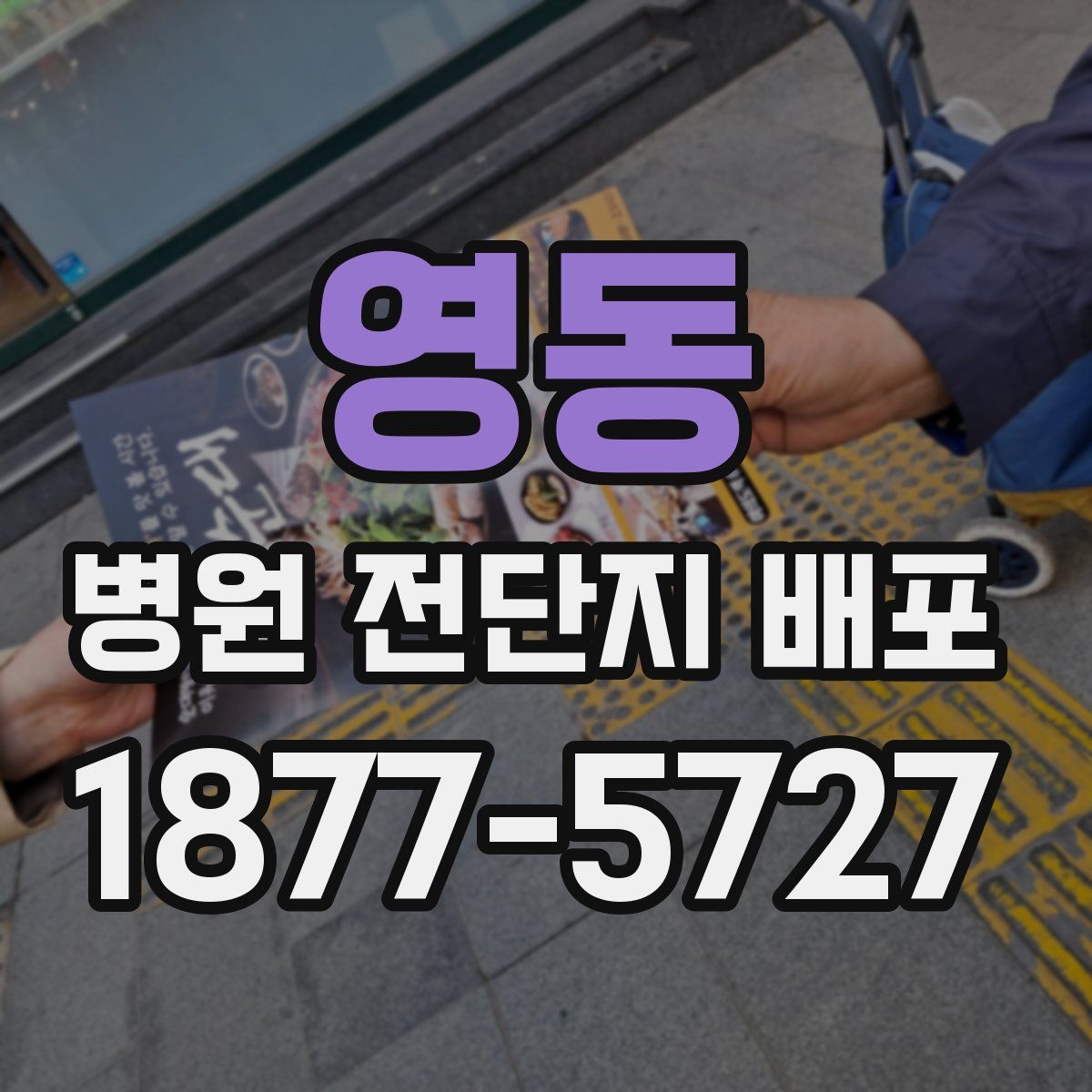 영동 병원 전단지 배포