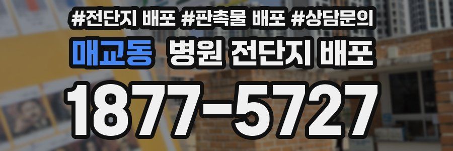 매교동 병원 전단지 배포