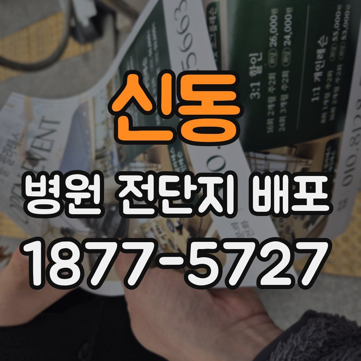 신동 병원 전단지 배포