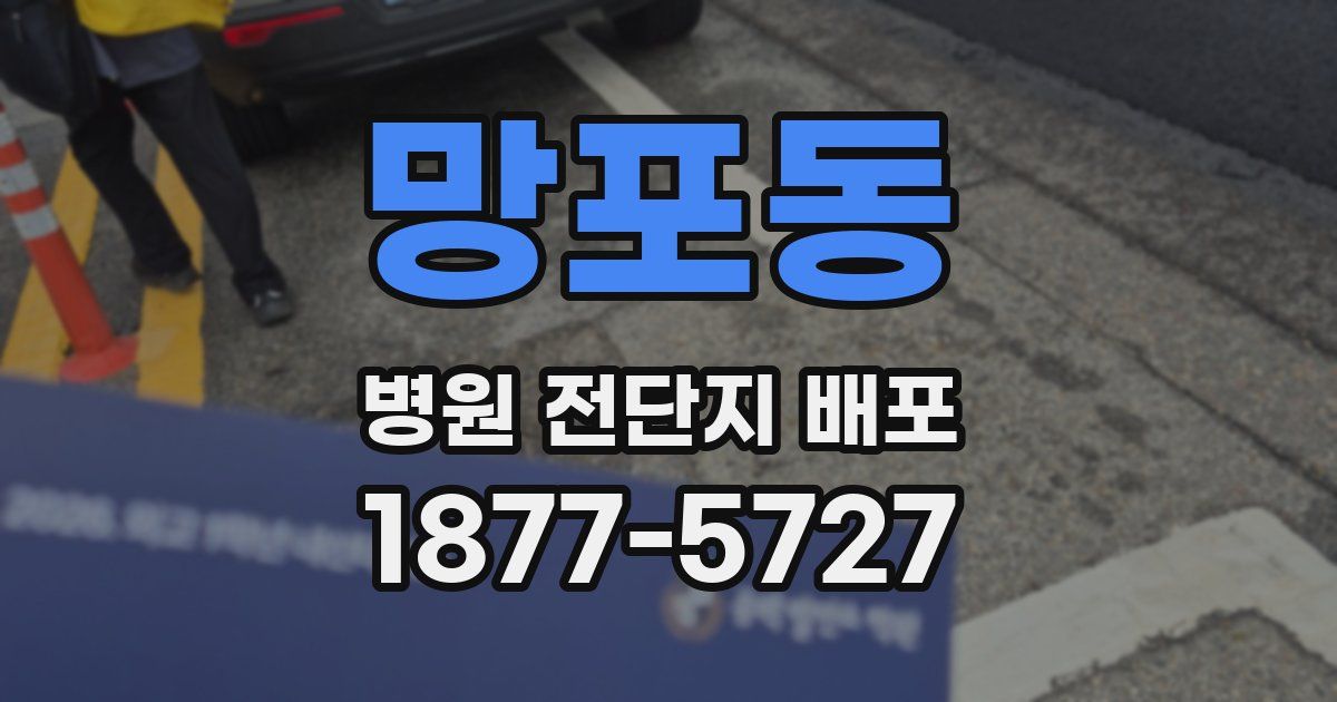 망포동 병원 전단지 배포